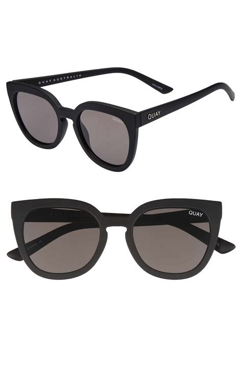 noosa 50mm square sunglasses|Quay Australia Noosa 55mm Cat Eye Sunglasses.